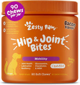 Zesty Paws Hip and Joint for Dogs Bacon 90 Masticables