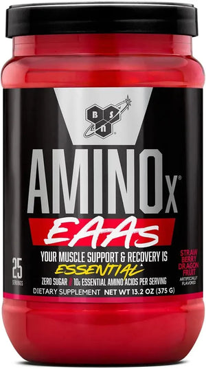 BSN - BSN Amino X EAAs 25 Servicios Strawberry Dragonfruit 375Gr. - The Red Vitamin MX - Suplementos Alimenticios - {{ shop.shopifyCountryName }}