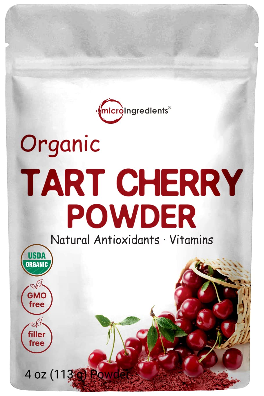 Micro Ingredients Organic Tart Cherry Powder 113Gr.