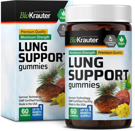 BIOKRAUTER - Bio Krauter Lung Support Gummies 60 Gomitas - The Red Vitamin MX - Suplementos Alimenticios - {{ shop.shopifyCountryName }}