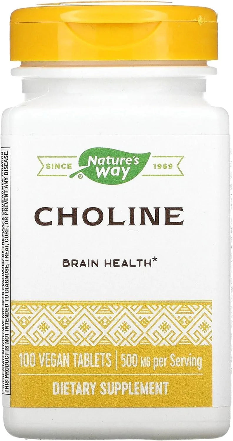 NATURE'S WAY - Natures Way Choline 500Mg. 100 Tabletas - The Red Vitamin MX - Suplementos Alimenticios - {{ shop.shopifyCountryName }}