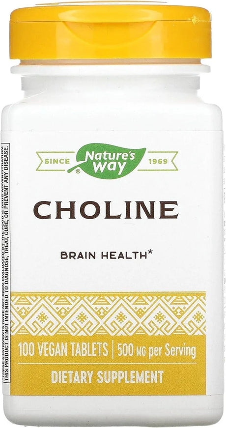 NATURE'S WAY - Natures Way Choline 500Mg. 100 Tabletas - The Red Vitamin MX - Suplementos Alimenticios - {{ shop.shopifyCountryName }}