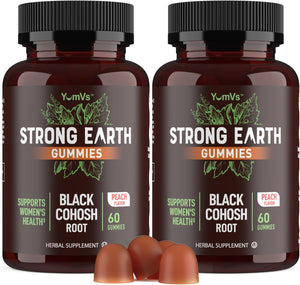 YUM-V'S Strong Earth Black Cohosh Root 50Mg. 60 Gomitas 2 Pack