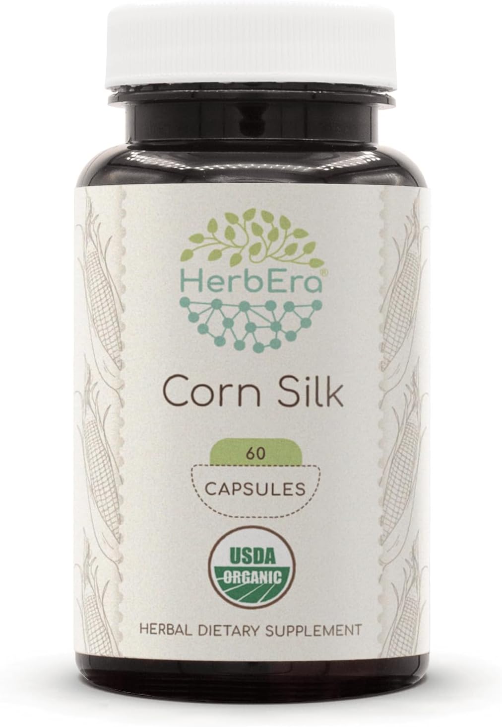 HerbEra Corn Silk USDA Organic 60 Capsulas