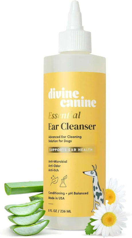 DIVINE CANINE - Divine Canine Dog Ear Cleaner 8 Fl.Oz. - The Red Vitamin MX - Cuidado Del Oído De Perros - {{ shop.shopifyCountryName }}