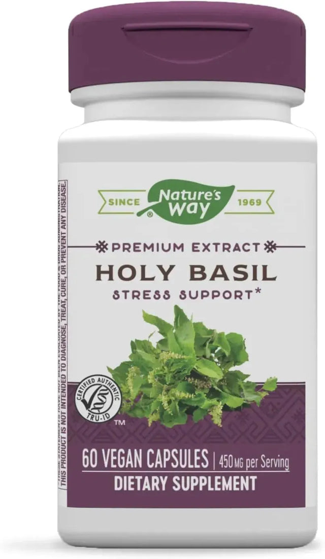 NATURE'S WAY - Nature's Way Holy Basil Premium Extract 450Mg. 60 Capsulas - The Red Vitamin MX - Suplementos Alimenticios - {{ shop.shopifyCountryName }}