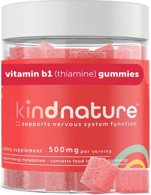 KIND NATURE - Kind Nature Vitamin B1 Gummies 500Mg. 60 Gomitas - The Red Vitamin MX - Suplementos Alimenticios - {{ shop.shopifyCountryName }}