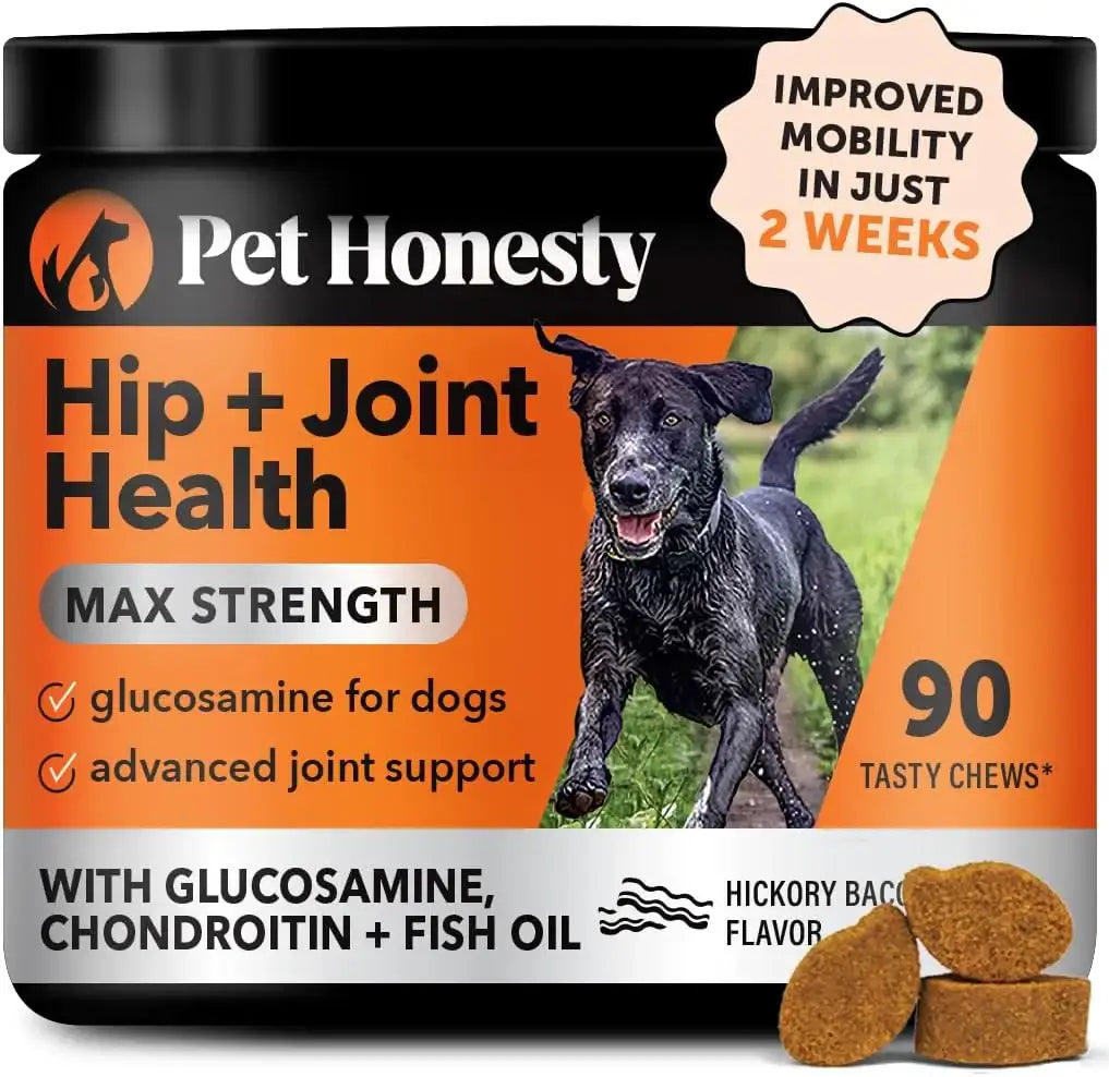 PET HONESTY - Pet Honesty Hip & Joint Health Max Strength Bacon Flavor 90 Masticables - The Red Vitamin MX - Cuidado De Cadera Y Articulaciones Para Perros - {{ shop.shopifyCountryName }}