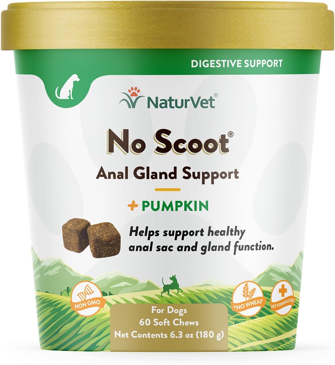 NaturVet No Scoot for Dogs 60 Masticables