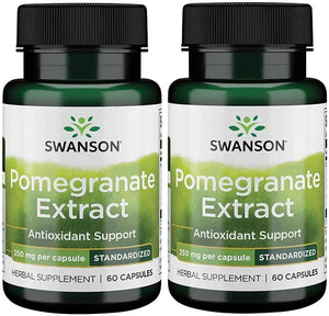 SWANSON - Swanson Pomegranate Extract 250Mg. 60 Capsulas 2 Pack - The Red Vitamin MX - Suplementos Alimenticios - {{ shop.shopifyCountryName }}