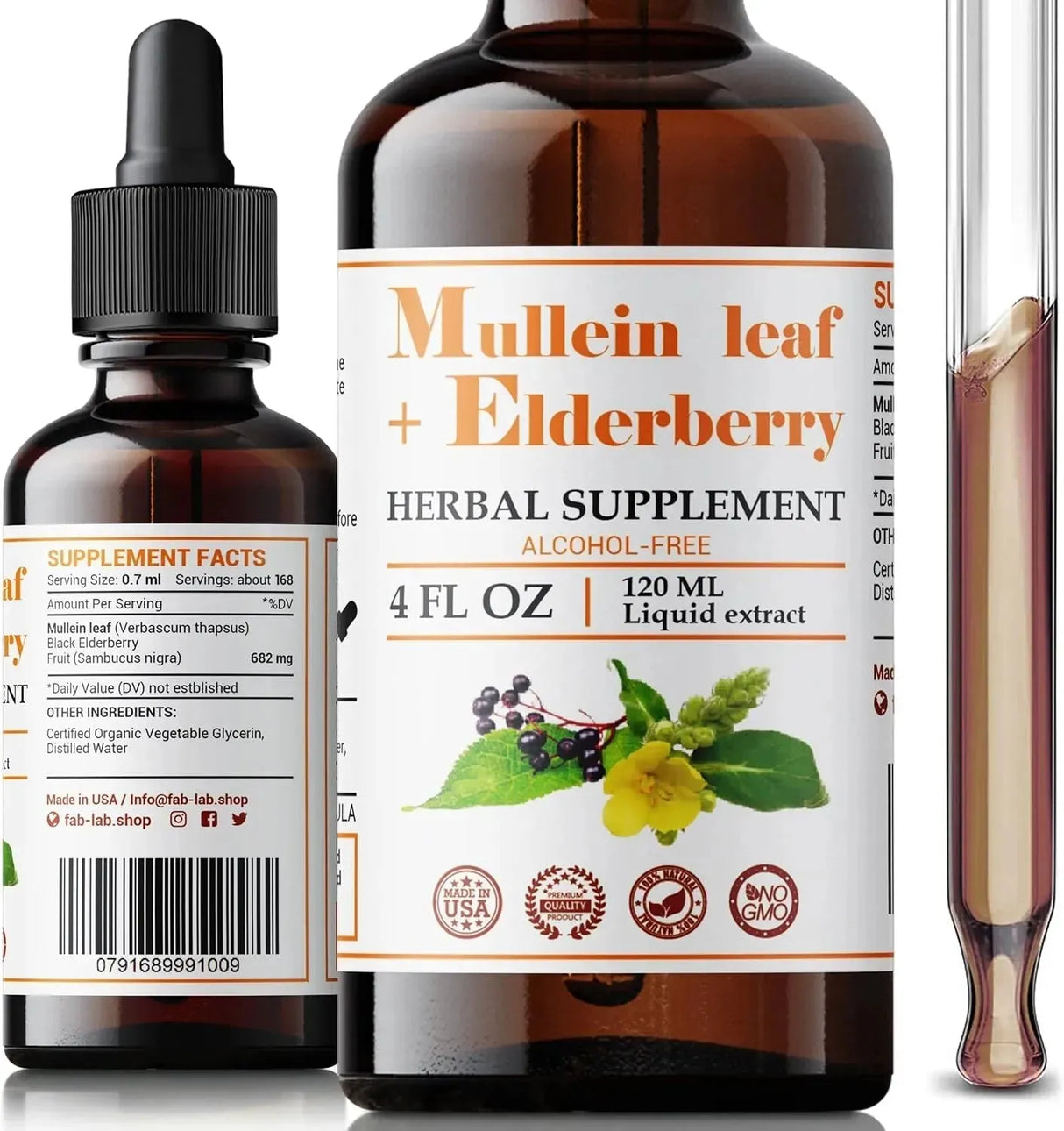 FABLAB - FabLab Mullein Leaf Extract with Elderberry 4 Fl.Oz. - The Red Vitamin MX - Suplementos Alimenticios - {{ shop.shopifyCountryName }}