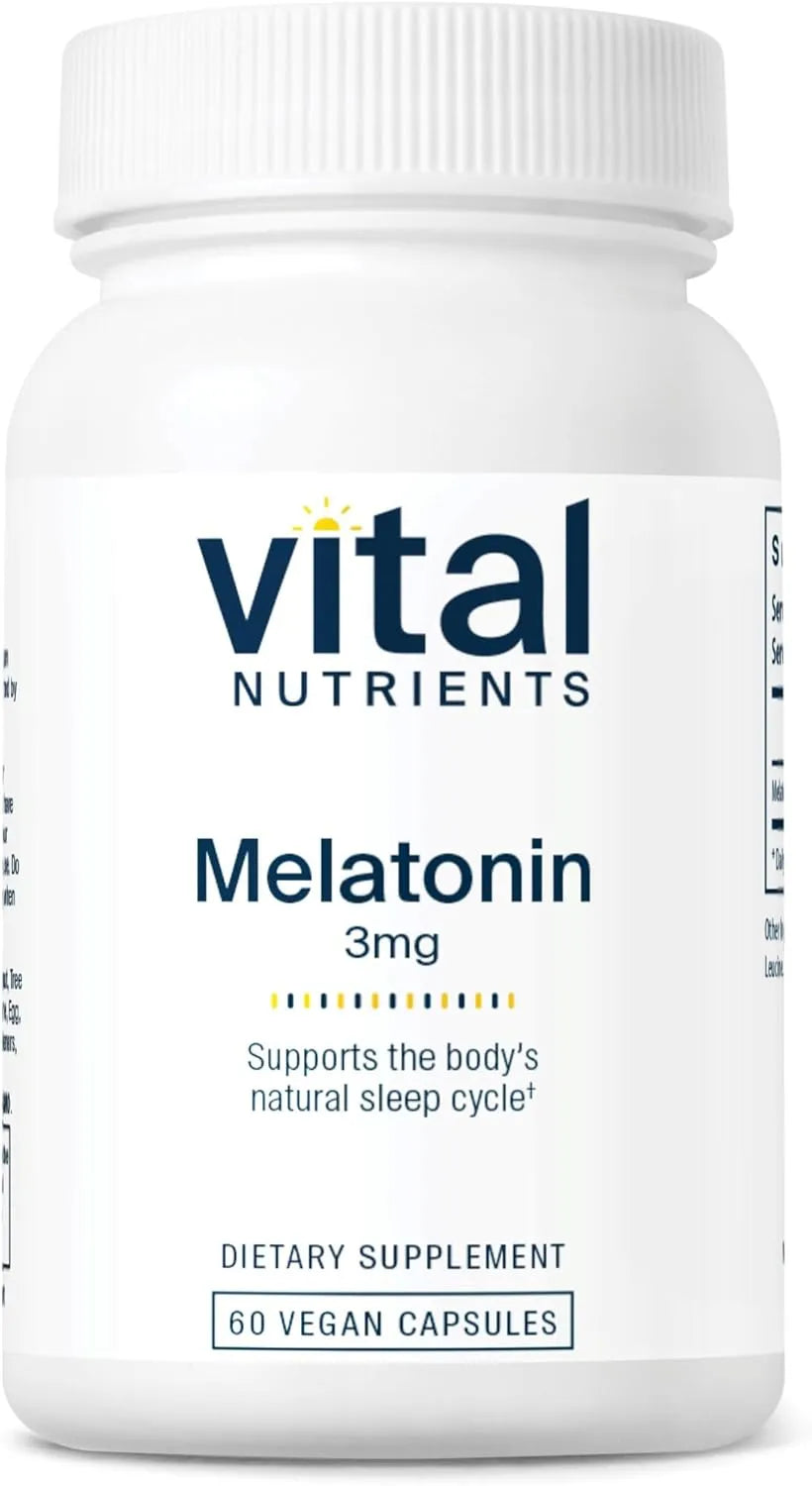 VITAL NUTRIENTS - Vital Nutrients Melatonin 3Mg. 60 Capsulas - The Red Vitamin MX - Suplementos Alimenticios - {{ shop.shopifyCountryName }}