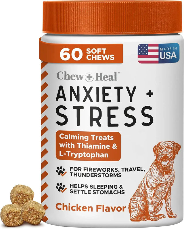 CHEW + HEAL - Chew + Heal Labs Calming Chews for Dogs Chicken 60 Masticables - The Red Vitamin MX - Relajantes Para Perros - {{ shop.shopifyCountryName }}