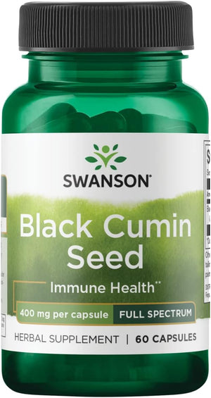 Swanson Full Spectrum Black Cumin Seed 400Mg. 60 Capsulas