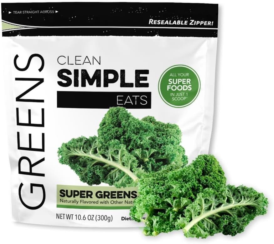 Clean Simple Eats Super Greens Powder Mix 30 Servicios 330Gr.