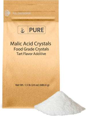 PURE ORIGINAL INGREDIENTS - Pure Original Ingredients Malic Acid Food Grade Crystals 680.4Gr. - The Red Vitamin MX - Suplementos Alimenticios - {{ shop.shopifyCountryName }}