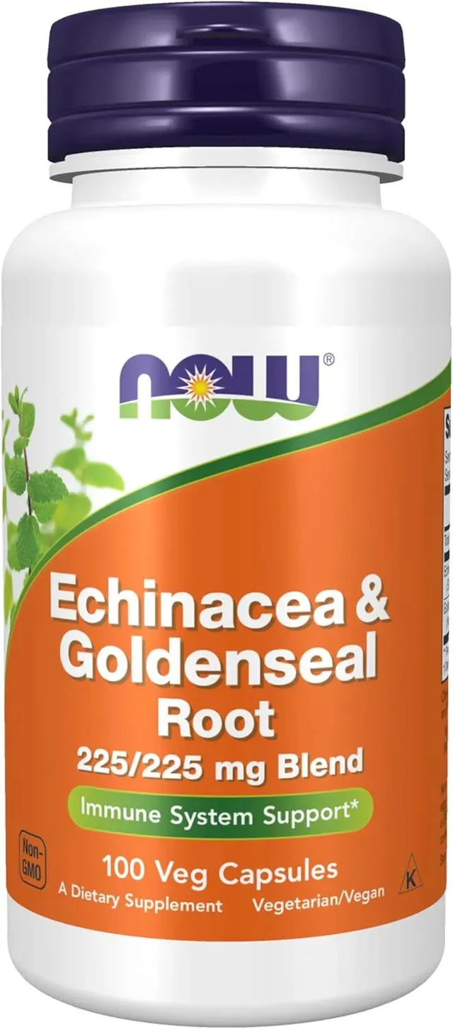 NOW SUPPLEMENTS - NOW Supplements Echinacea & Goldenseal Root 100 Capsulas - The Red Vitamin MX - Suplementos Alimenticios - {{ shop.shopifyCountryName }}