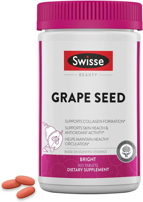 SWISSE - Swisse Grape Seed Extract 300 Tabletas - The Red Vitamin MX - Suplementos Alimenticios - {{ shop.shopifyCountryName }}