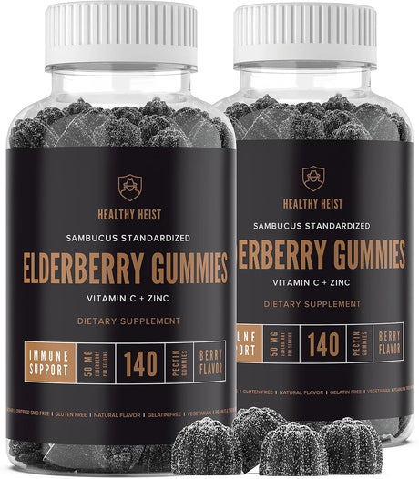 HEALTHY HEIST - HEALTHY HEIST Sambucus Black Elderberry Gummies 140 Gomitas 2 Pack - The Red Vitamin MX - Suplementos Alimenticios - {{ shop.shopifyCountryName }}