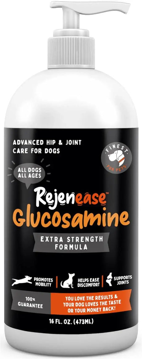FINEST FOR PETS - Finest For Pets Rejenease Liquid Glucosamine for Dogs 16 Fl.Oz. - The Red Vitamin MX - Cuidado De Cadera Y Articulaciones Para Perros - {{ shop.shopifyCountryName }}