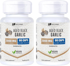 HEALTHFARE - Healthfare Fermented Black Garlic Extract 2000Mg. 90 Capsulas 2 Pack - The Red Vitamin MX - Suplementos Alimenticios - {{ shop.shopifyCountryName }}