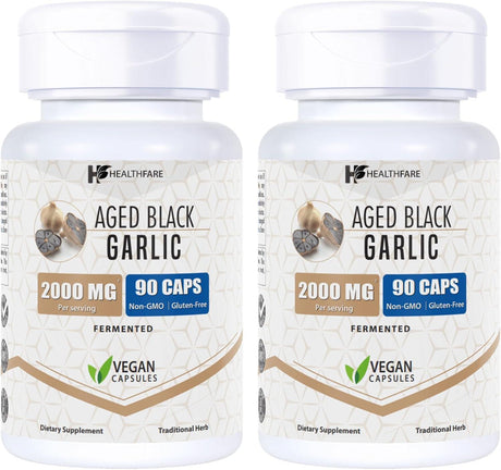 HEALTHFARE - Healthfare Fermented Black Garlic Extract 2000Mg. 90 Capsulas 2 Pack - The Red Vitamin MX - Suplementos Alimenticios - {{ shop.shopifyCountryName }}