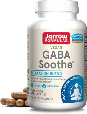 JARROW FORMULAS - Jarrow Formulas GABA Soothe 30 Capsulas - The Red Vitamin MX - Suplementos Alimenticios - {{ shop.shopifyCountryName }}