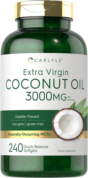 Carlyle Coconut Oil Extra Virgin 3000Mg. 240 Capsulas Blandas