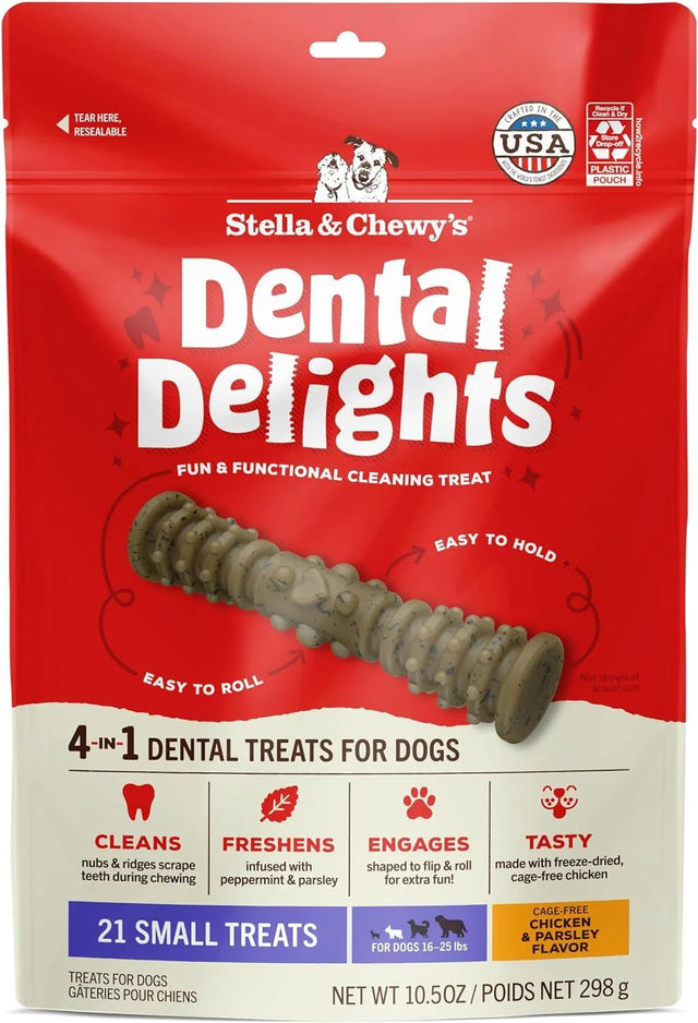 STELLA & CHEWY'S - Stella & Chewy's Dental Delights with Freeze-Dried Chicken Small Treats 298Gr. - The Red Vitamin MX - Cuidado Dental Para Perros - {{ shop.shopifyCountryName }}