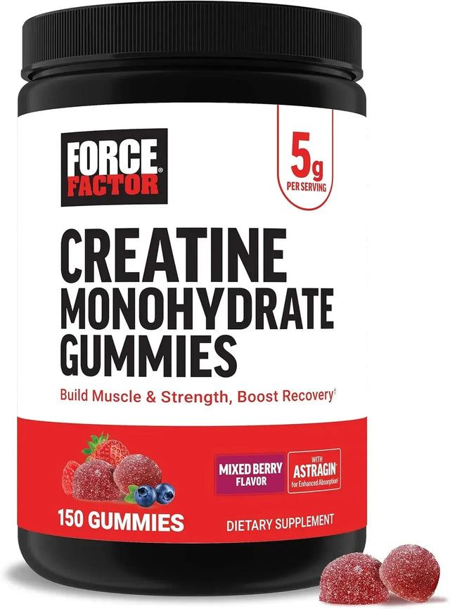 FORCE FACTOR - Force Factor Creatine Gummies 150 Gomitas - The Red Vitamin MX - Suplementos Alimenticios - {{ shop.shopifyCountryName }}