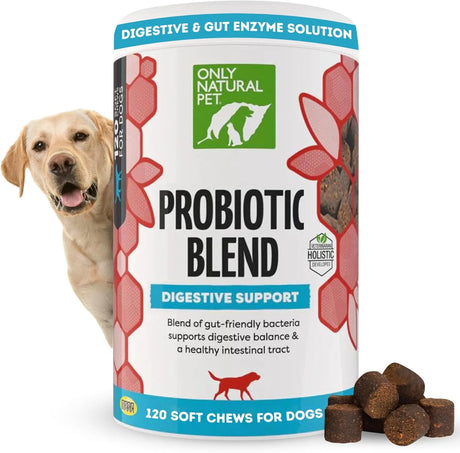 ONLY NATURAL PET - Only Natural Pet Probiotic Dog and Cat 120 Masticables - The Red Vitamin MX - Probióticos Para Perros - {{ shop.shopifyCountryName }}