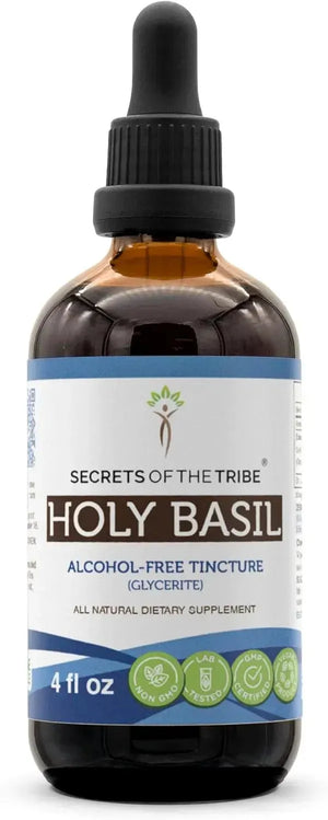 SECRETS OF THE TRIBE - Secrets of the Tribe Holy Basil Tincture Alcohol-Free Liquid Extract 4 Fl.Oz. - The Red Vitamin MX - Suplementos Alimenticios - {{ shop.shopifyCountryName }}