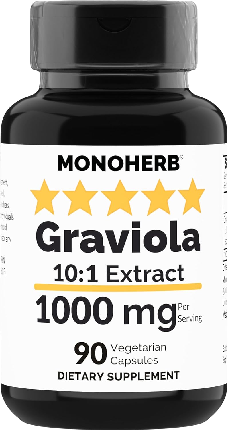 Monoherb Graviola Extract 1000Mg. 90 Capsulas