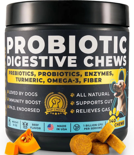 PUP CHOICE - Pup Choice Probiotics for Dogs 140 Masticables - The Red Vitamin MX - Probióticos Para Perros - {{ shop.shopifyCountryName }}