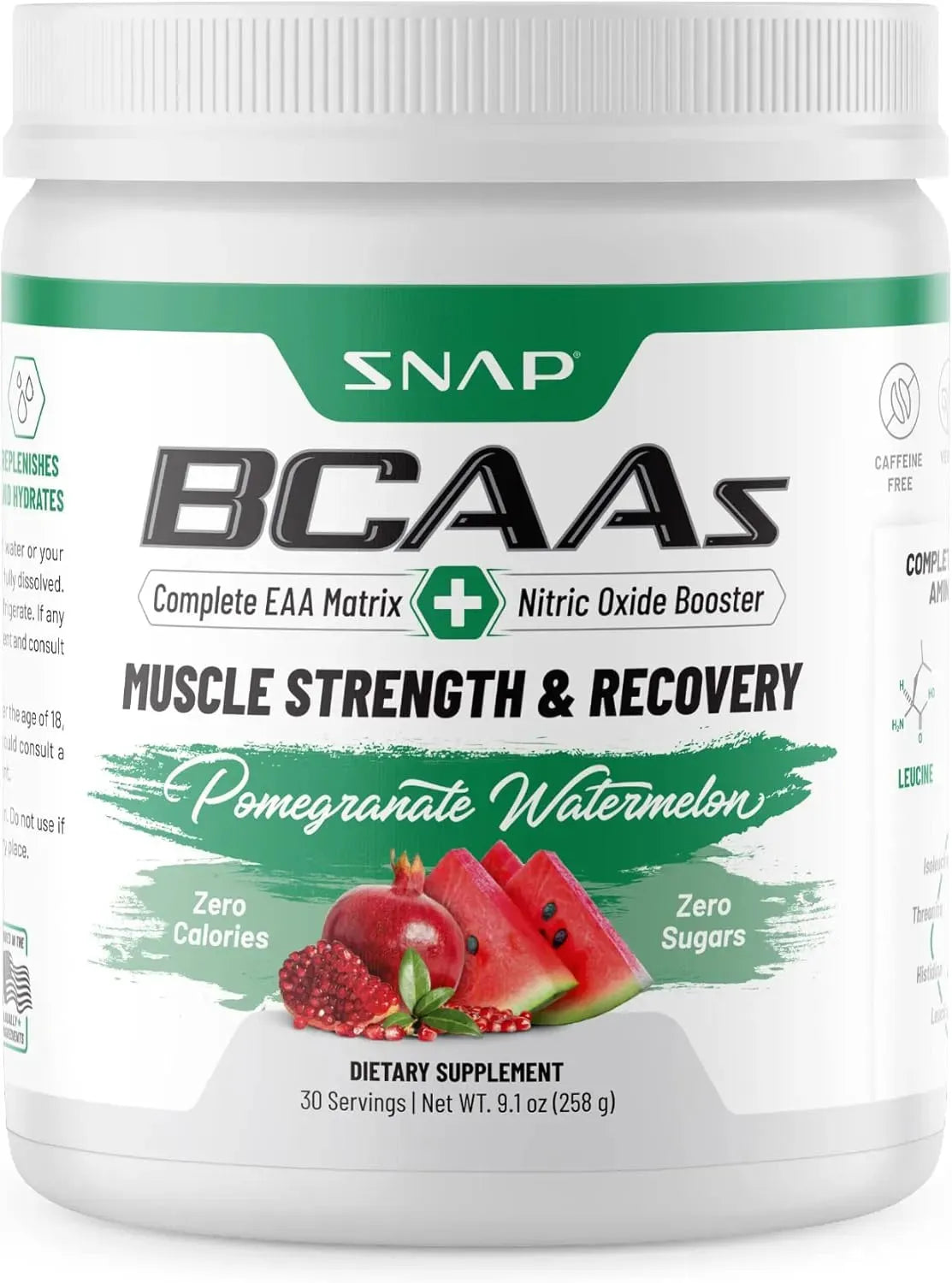 SNAP - Snap BCAA Powder Essential Amino Energy 30 Servicios Watermelon 258Gr. - The Red Vitamin MX - Suplementos Alimenticios - {{ shop.shopifyCountryName }}