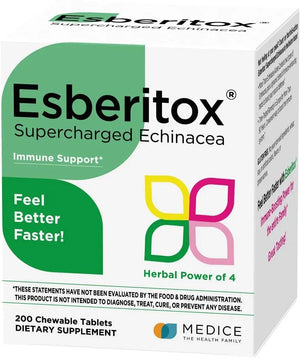 ESBERITOX - ESBERITOX Supercharged Echinacea 200 Tabletas Masticables - The Red Vitamin MX - Suplementos Alimenticios - {{ shop.shopifyCountryName }}