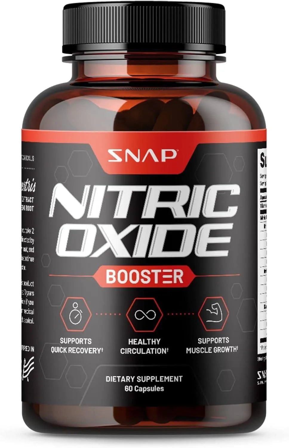 SNAP - Snap Supplements Nitric Oxide Booster 60 Capsulas - The Red Vitamin MX - Suplementos Alimenticios - {{ shop.shopifyCountryName }}