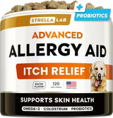STRELLALAB - StrellaLab Advanced Dog Allergy Relief & Anti Itch Support Chews Bacon 120 Masticables - The Red Vitamin MX - Remedios Para La Picazón De Perros - {{ shop.shopifyCountryName }}