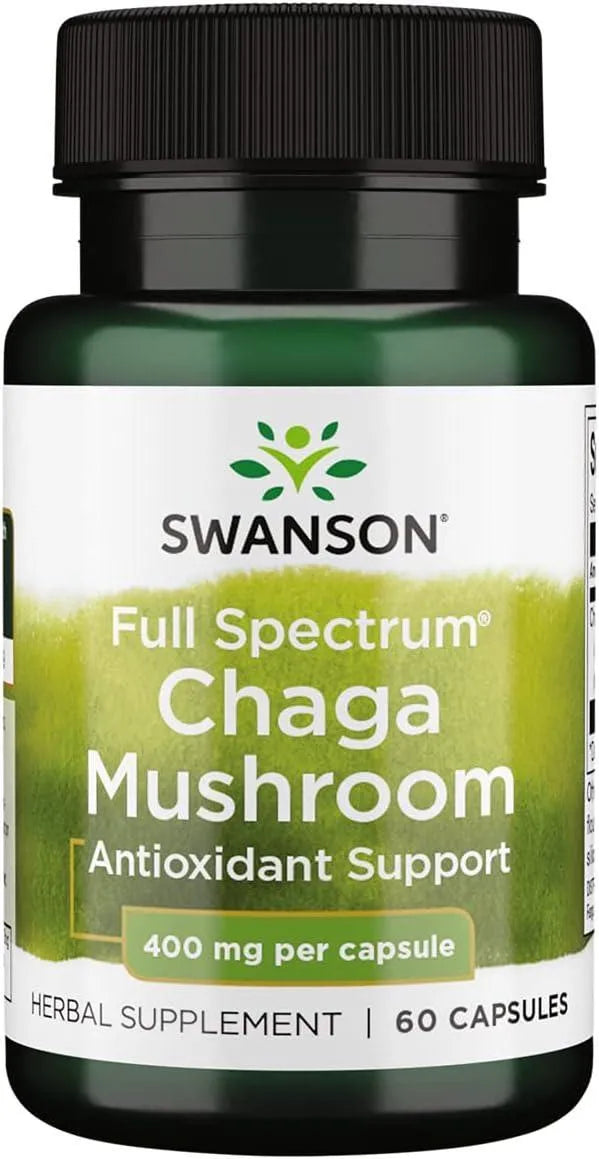 SWANSON - Swanson Full Spectrum Chaga Mushroom 400Mg. 60 Capsulas - The Red Vitamin MX - Suplementos Alimenticios - {{ shop.shopifyCountryName }}