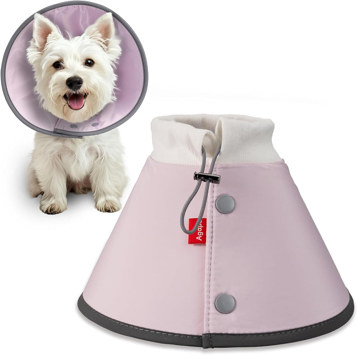 Agape Soft Cone for Cats & Dogs PINK MEDIUM