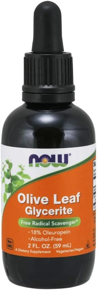 NOW SUPPLEMENTS - NOW Foods Supplements Olive Leaf Glycerite Liquid 2 Fl.Oz. - The Red Vitamin MX - Suplementos Alimenticios - {{ shop.shopifyCountryName }}