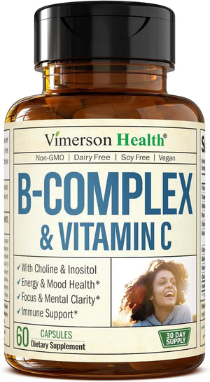 VIMERSON HEALTH - Vimerson Health Vitamin B Complex with Vitamin C 60 Capsulas - The Red Vitamin MX - Suplementos Alimenticios - {{ shop.shopifyCountryName }}