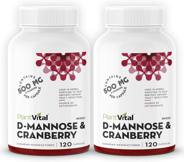 PLANT VITAL - Plantvital D Mannose 120 Capsulas 2 Pack - The Red Vitamin MX - Suplementos Alimenticios - {{ shop.shopifyCountryName }}