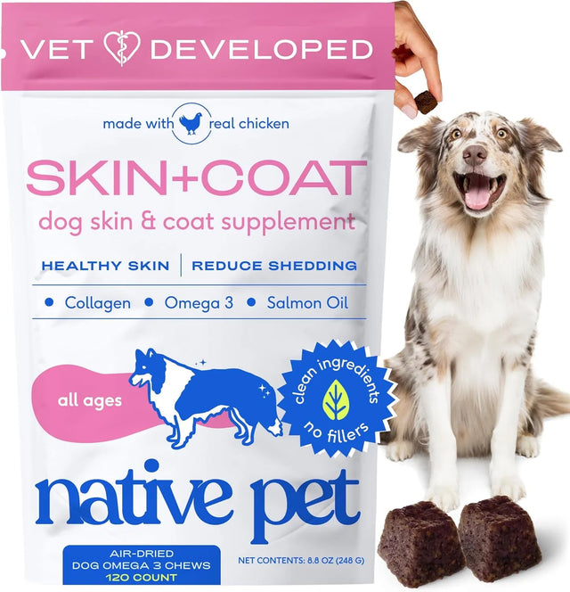 NATIVE PET - Native Pet Omega Skin and Coat Chews for Dogs 120 Masticables - The Red Vitamin MX - Aceite De Pescado Para Perros - {{ shop.shopifyCountryName }}