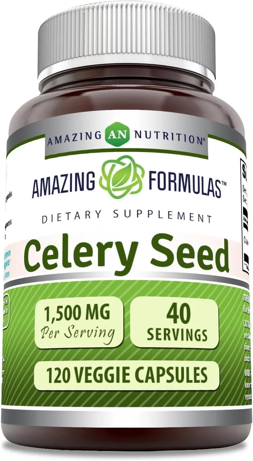 AMAZING FORMULAS - Amazing Formulas Celery Seed Extract 1500Mg. 120 Capsulas - The Red Vitamin MX - Suplementos Alimenticios - {{ shop.shopifyCountryName }}