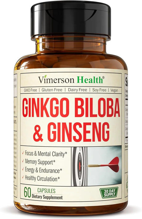 VIMERSON HEALTH - Vimerson Health Ginseng + Ginkgo Biloba 60 Capsulas - The Red Vitamin MX - Suplementos Alimenticios - {{ shop.shopifyCountryName }}