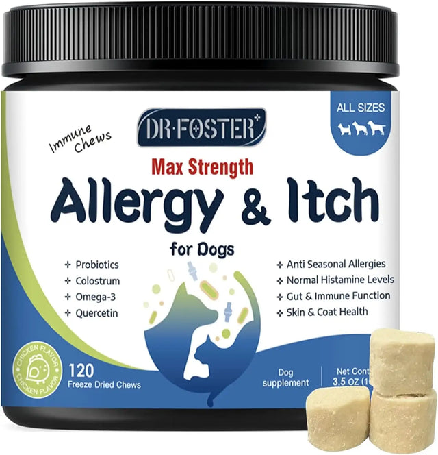 DR FOSTER - DR FOSTER Dog Allergy Relief Chews 120 Masticables - The Red Vitamin MX - Remedios Para La Picazón De Perros - {{ shop.shopifyCountryName }}