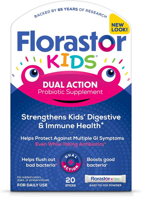 FLORASTOR - Florastor Kids Dual Action Probiotic 20 Paquetes - The Red Vitamin MX - Suplementos Alimenticios - {{ shop.shopifyCountryName }}