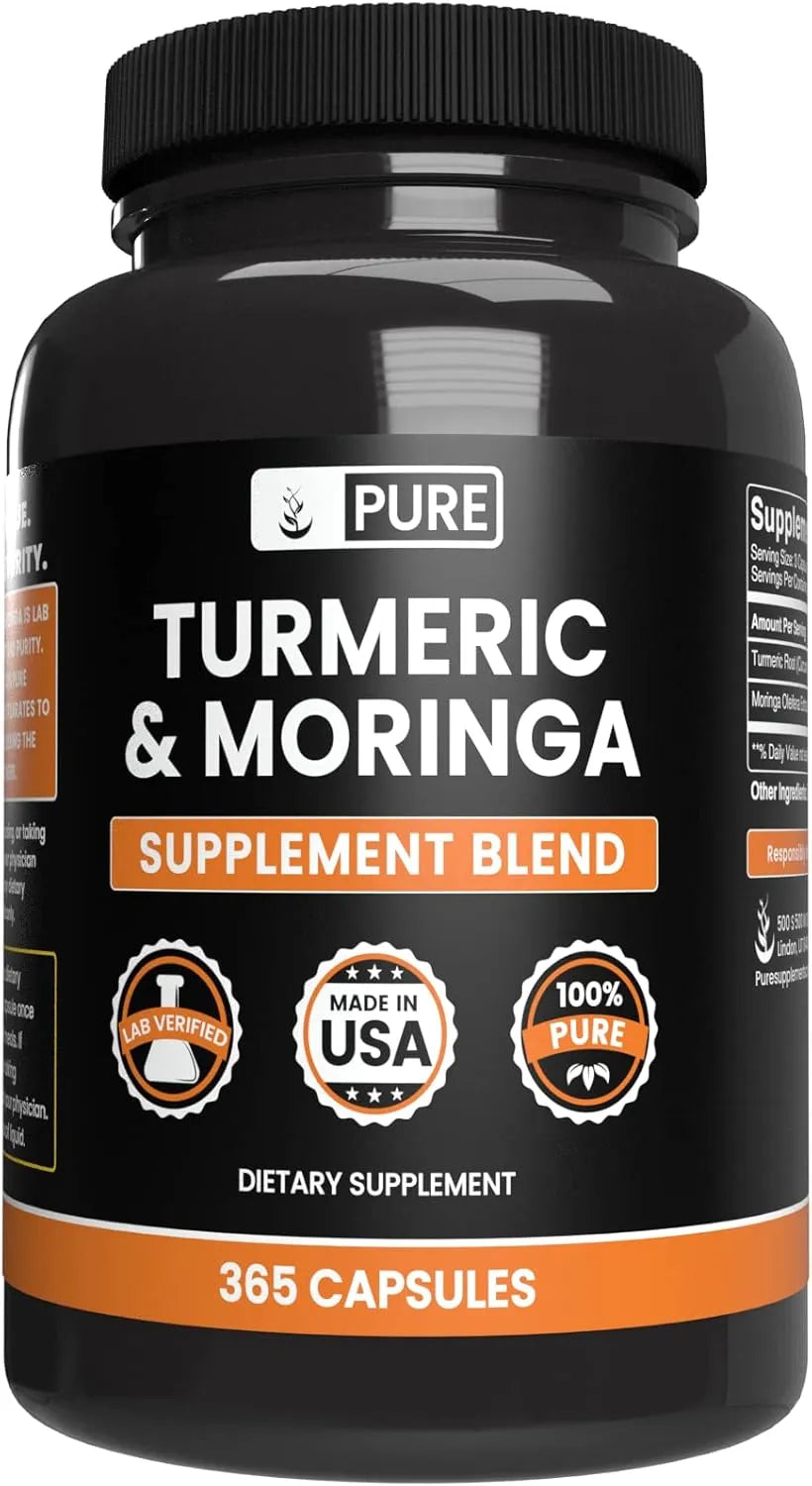 PURE ORIGINAL INGREDIENTS - Pure Original Ingredients Turmeric & Moringa 365 Capsulas - The Red Vitamin MX - Suplementos Alimenticios - {{ shop.shopifyCountryName }}