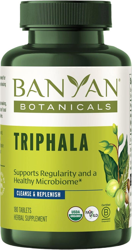 BANYAN - Banyan Botanicals Triphala 180 Tabletas - The Red Vitamin MX - Suplementos Alimenticios - {{ shop.shopifyCountryName }}